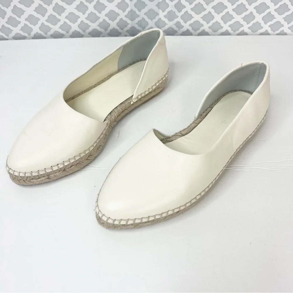 EUC Vince Tita Asymmetrical Espadrille Loafers In Beige